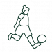 icono persona jugando al futbol